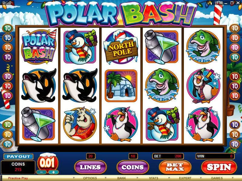 Polar Bash Slots made by Microgaming - Main Screen Reels