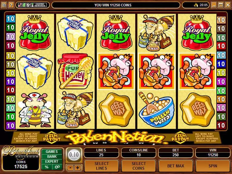 Pollen Nation Slots made by Microgaming - Main Screen Reels