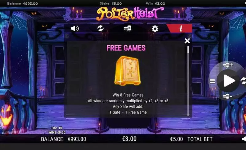 Polterheist  Slots made by NextGen Gaming - Free Spins Feature