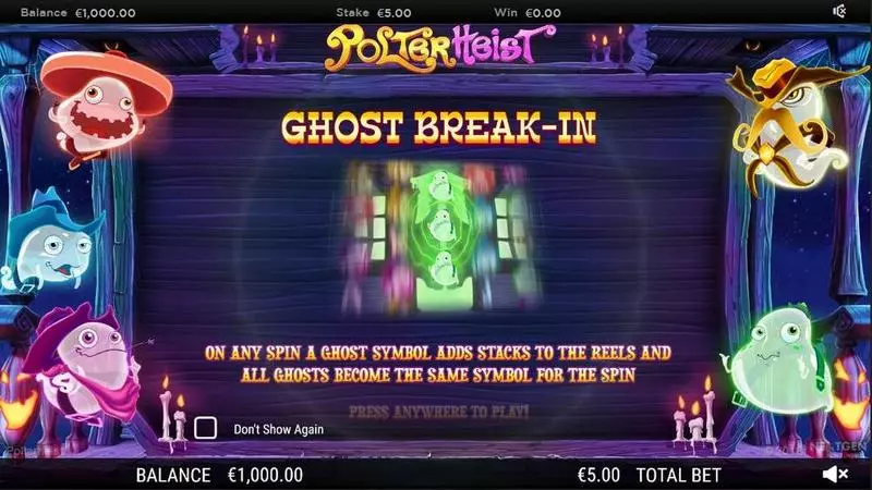 Polterheist  Slots made by NextGen Gaming - Info and Rules