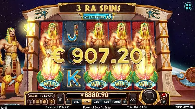 Power of Gods: Egypt Slots made by Wazdan - Winning Screenshot