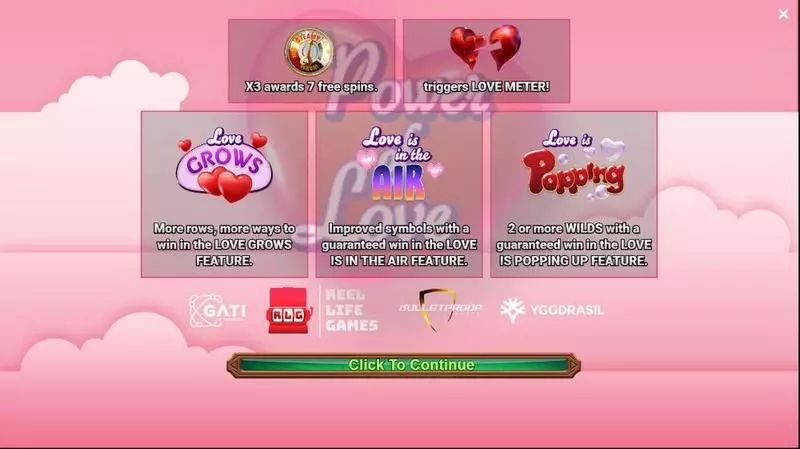 Power of Love Slots made by Reel Life Games - Info and Rules