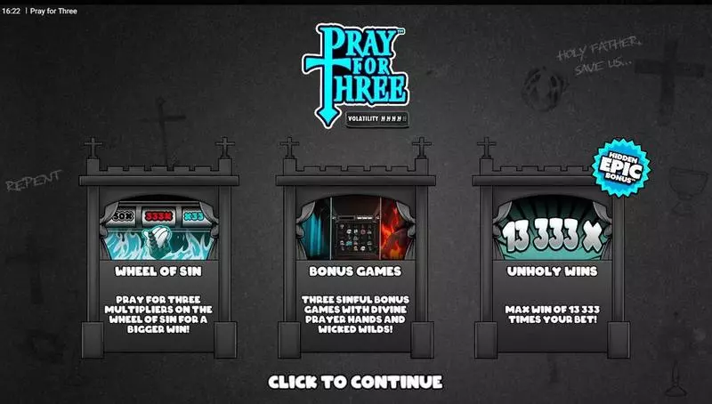 Pray for Free Slots made by Hacksaw Gaming - Info and Rules