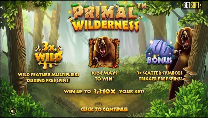 Primal Wilderness  Slots made by BetSoft - Info and Rules