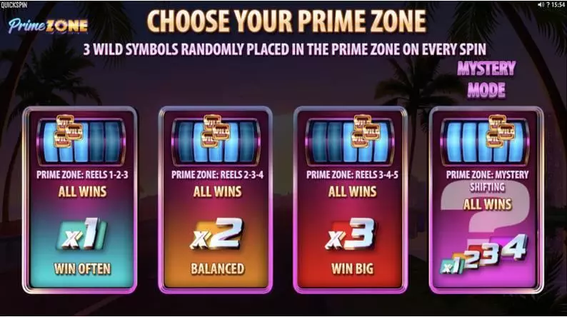 Prime Zone Slots made by Quickspin - Bonus 1