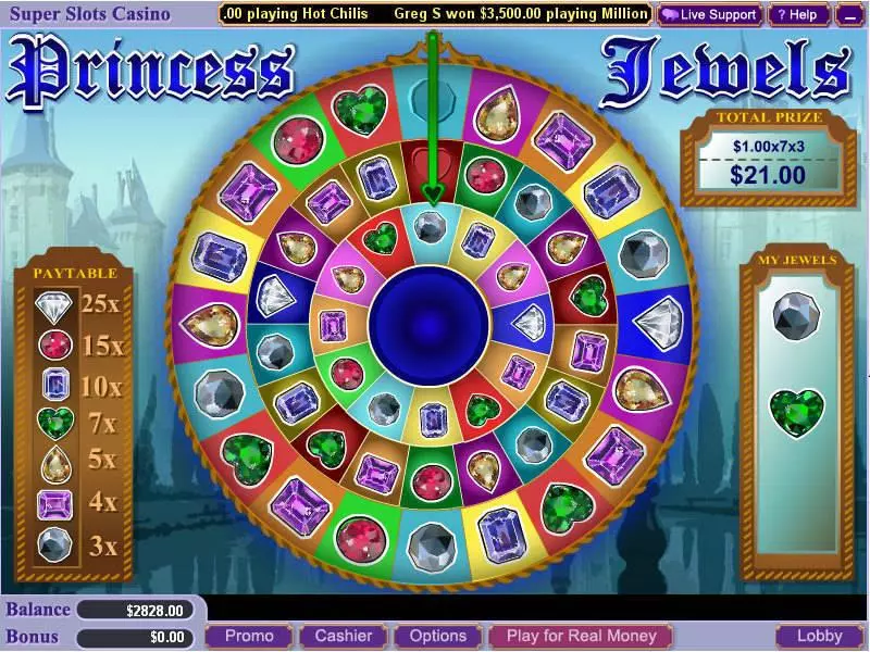 Princess Jewels Slots made by WGS Technology - Bonus 1