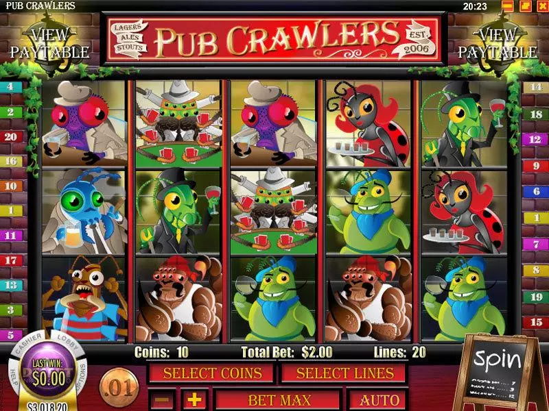 Pub Crawlers Slots made by Rival - Main Screen Reels