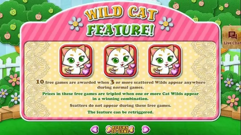 Purrfect Pets Slots made by RTG - Info and Rules