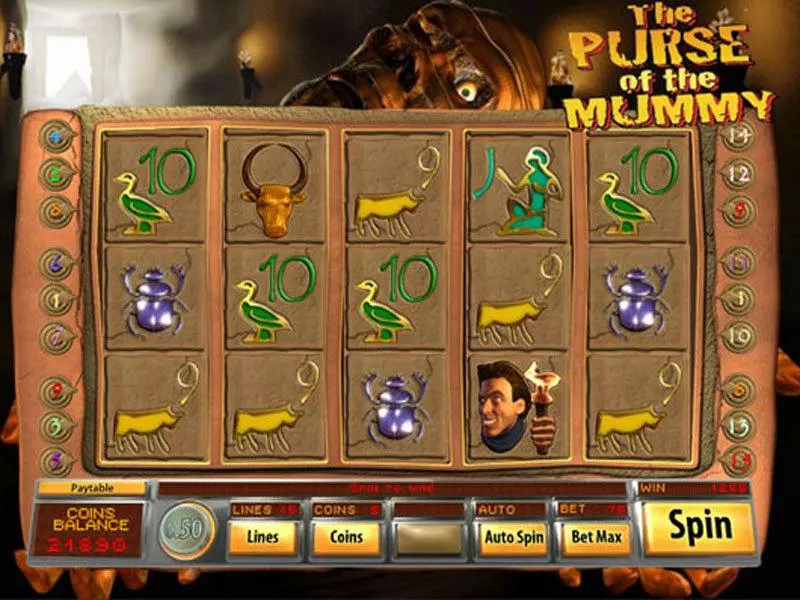 Purse of the Mummy Slots made by Saucify - Main Screen Reels