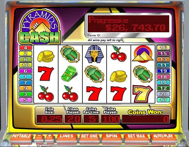 Pyramids of Cash Slots made by Leap Frog - Main Screen Reels