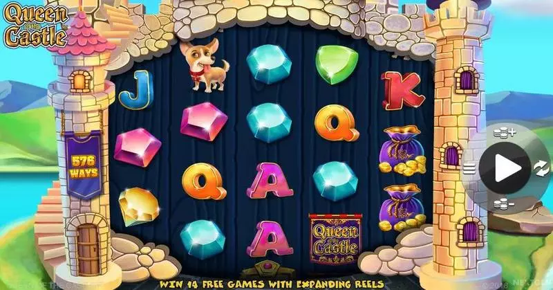 Queen of Castle Slots made by NextGen Gaming - Main Screen Reels