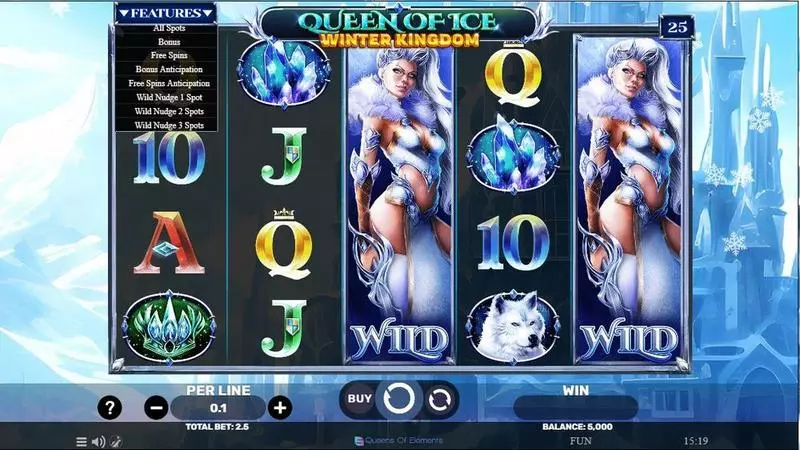 Queen Of Ice – Winter Kingdom Slots made by Spinomenal - Main Screen Reels