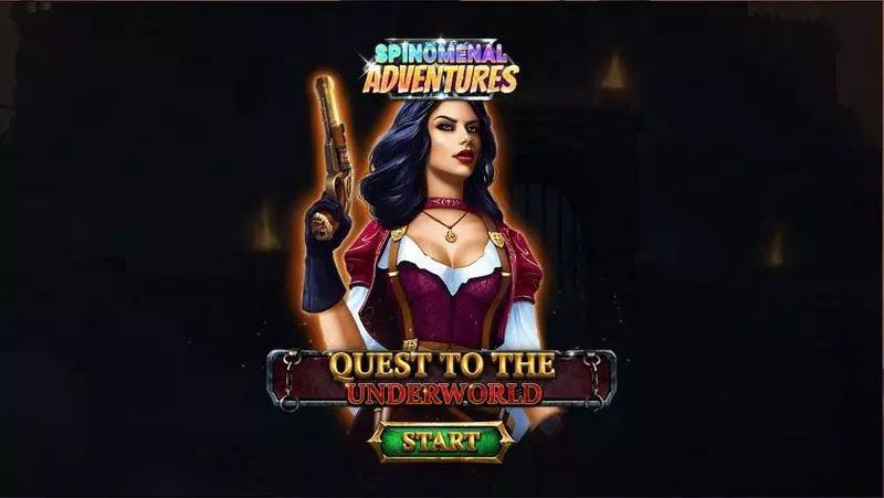 Quest To The Underworld Slots made by Spinomenal - Introduction Screen