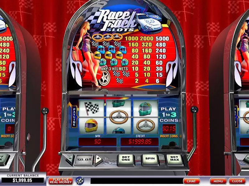 Race Track Slots made by PlayTech - Main Screen Reels