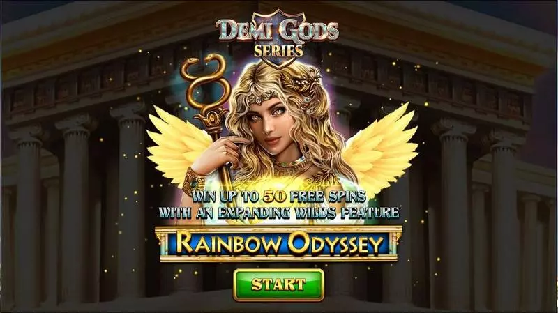 Rainbow Odyssey Slots made by Spinomenal - Introduction Screen