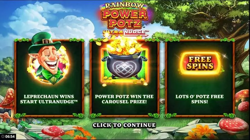 Rainbow Power Pots UltraNudge Slots made by Bang Bang Games - Info and Rules