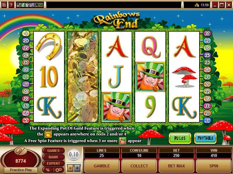 Rainbows End Slots made by Microgaming - Bonus 1