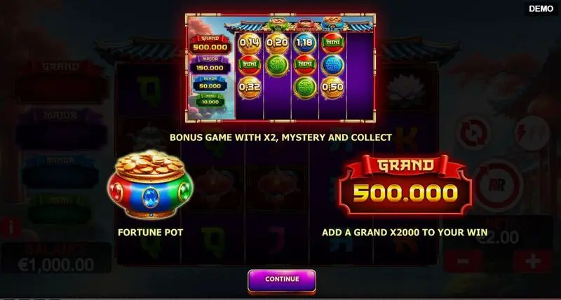 Rake it in Pots of Gold Slots made by Red Rake Gaming - Introduction Screen