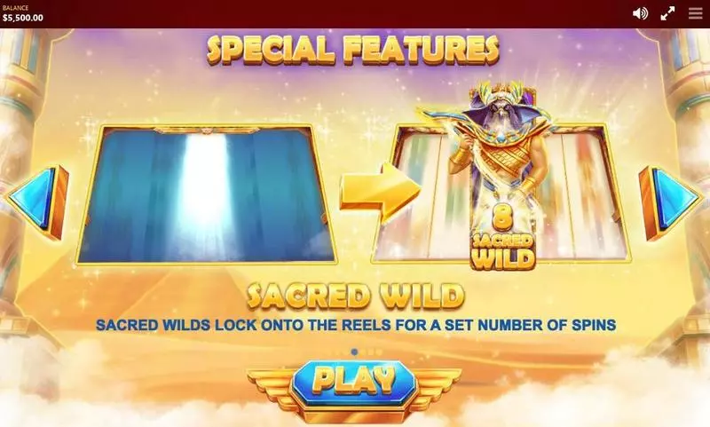 RA's Legend Slots made by Red Tiger Gaming - Info and Rules