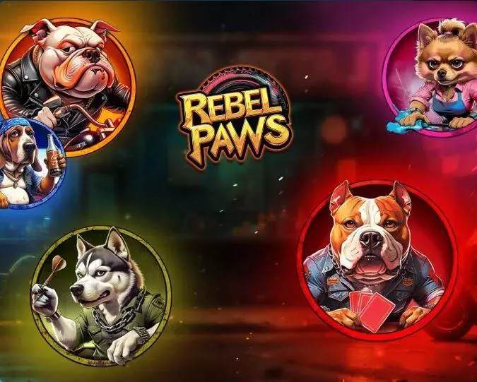 Rebel Paws Slots made by AvatarUX - Introduction Screen