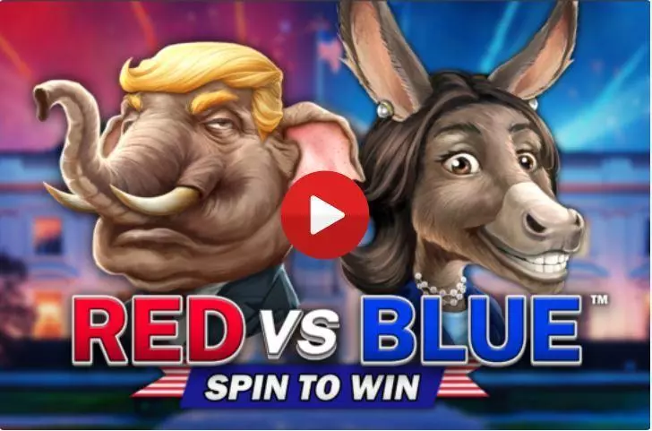 Red vs Blue - Spin to Win Slots made by Dragon Gaming - Introduction Screen