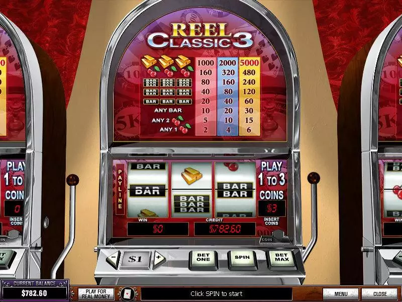 Reel Classic 3 Classic Slots made by PlayTech - Main Screen Reels