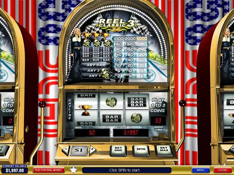 Reel Classic 3 Sport Slots made by PlayTech - Main Screen Reels