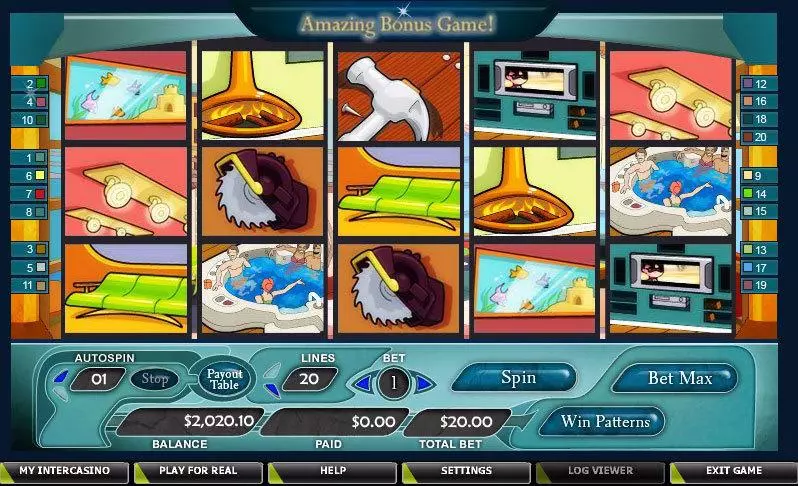 Reel Renovations Slots made by CryptoLogic - Main Screen Reels