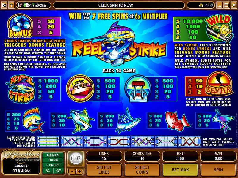 Reel Strike Slots made by Microgaming - Info and Rules