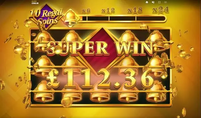 Regal Streak Slots made by Red Tiger Gaming - Winning Screenshot