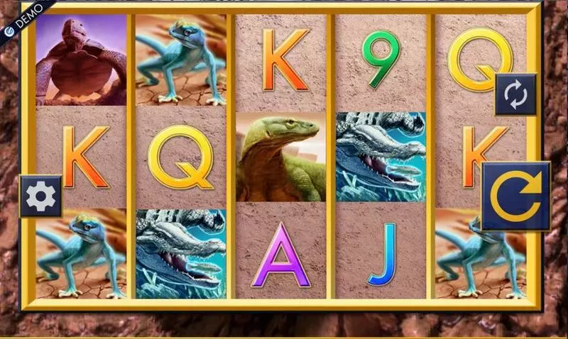 Reptile Riches Slots made by Genesis - Main Screen Reels
