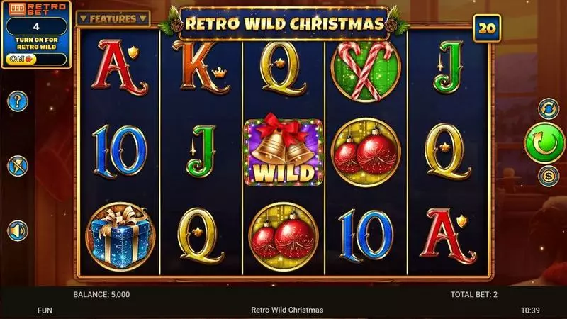 Retro Wild Christmas Slots made by Spinomenal - Main Screen Reels