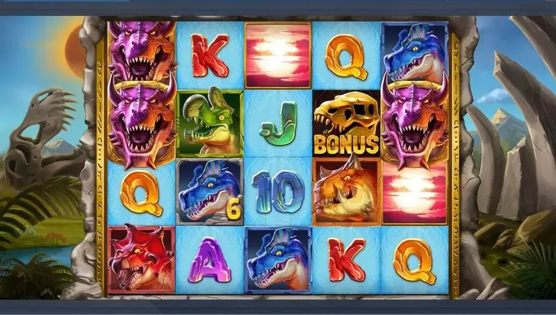 Rex Stampede Slots made by Elk Studios - Main Screen Reels