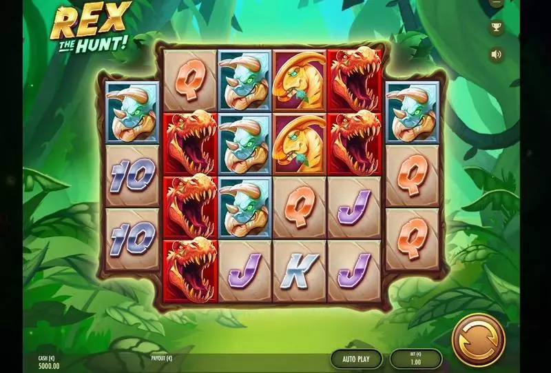 Rex the Hunt! Slots made by Thunderkick - Main Screen Reels