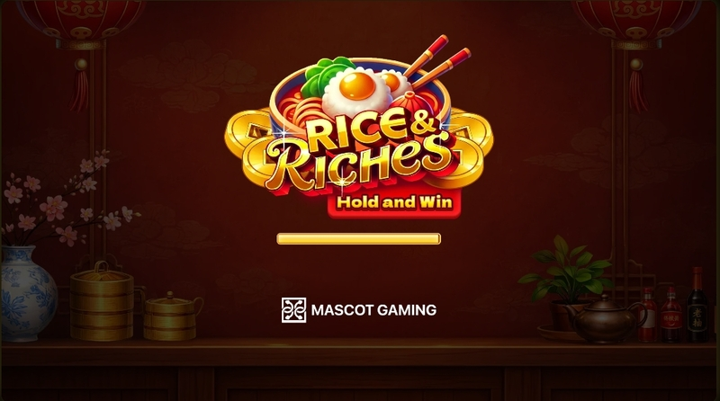 Rice and Riches Slots made by Mascot Gaming - Introduction Screen
