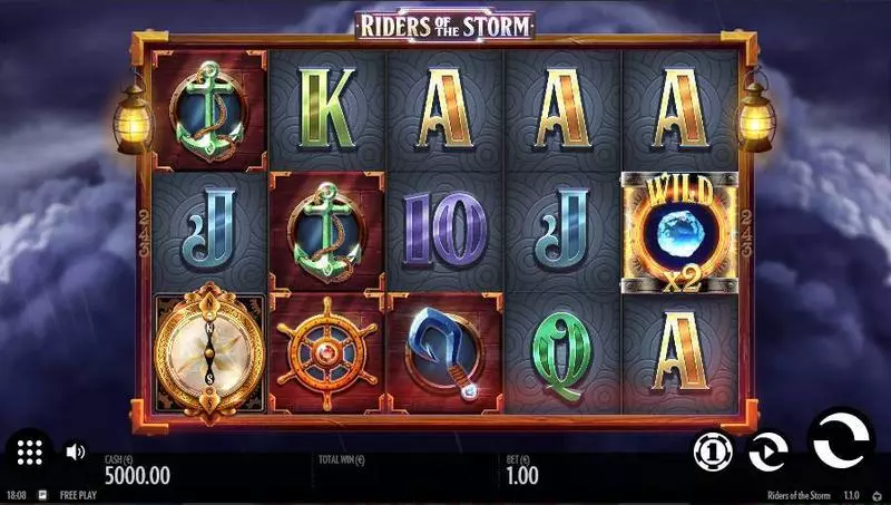 Riders of the Storm Slots made by Thunderkick - Main Screen Reels