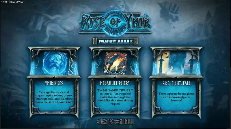 Rise of Ymir Slots made by Hacksaw Gaming - Info and Rules