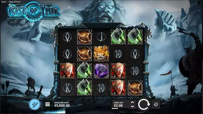 Rise of Ymir Slots made by Hacksaw Gaming - Main Screen Reels