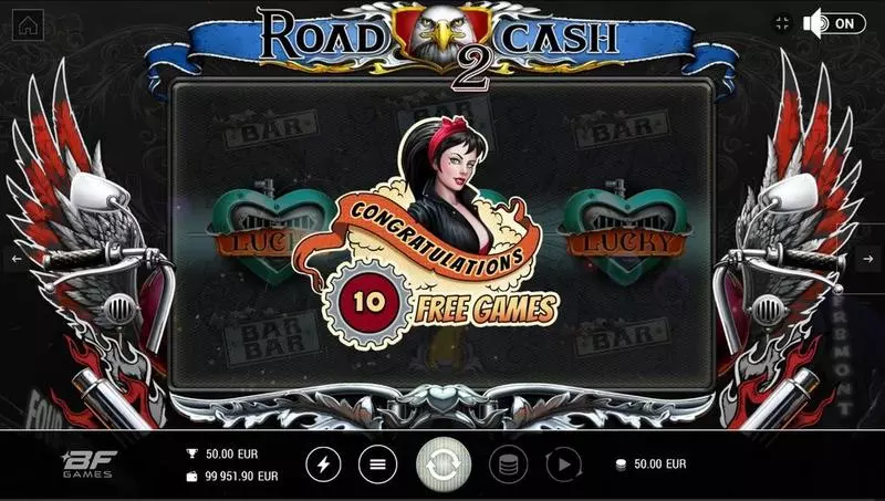 Road 2 Cash Slots made by BF Games - Introduction Screen