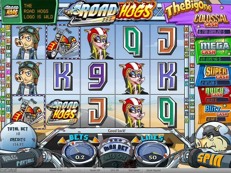 Road Hogs Slots made by bwin.party - Main Screen Reels
