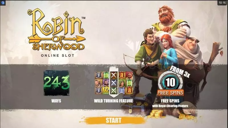 Robin of Sherwood Slots made by Microgaming - Info and Rules