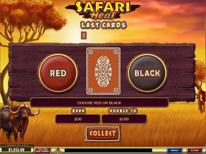 Safari Heat Slots made by PlayTech - Gamble Screen