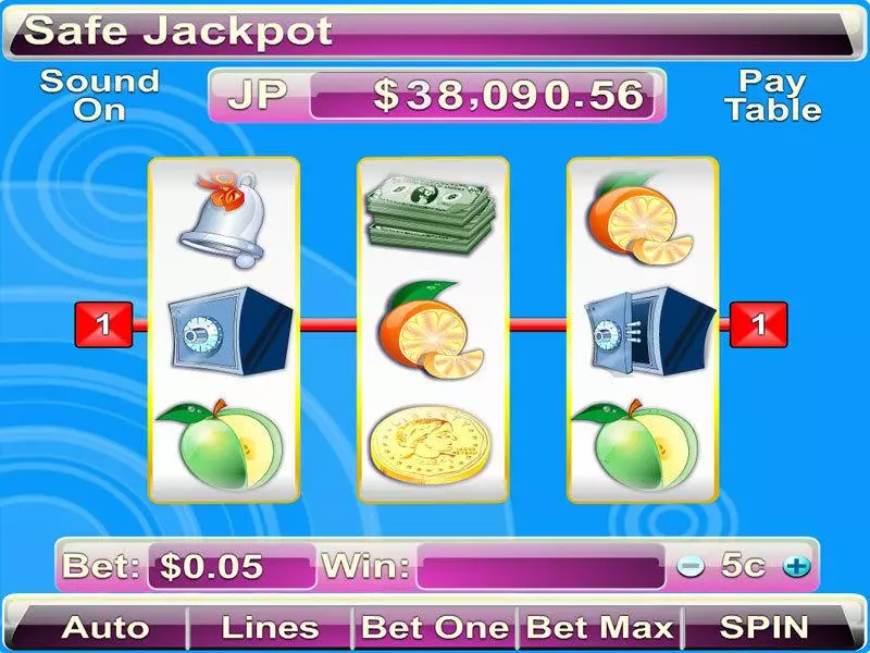 Safe Jackpot Slots made by Byworth - Main Screen Reels