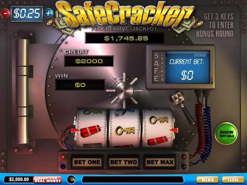 SafeCracker Slots made by PlayTech - Main Screen Reels