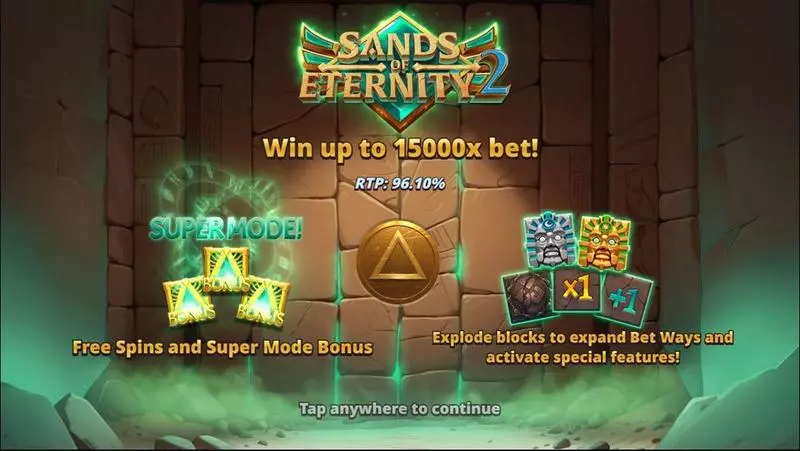 Sands of Eternity 2 Slots made by Slotmill - Introduction Screen