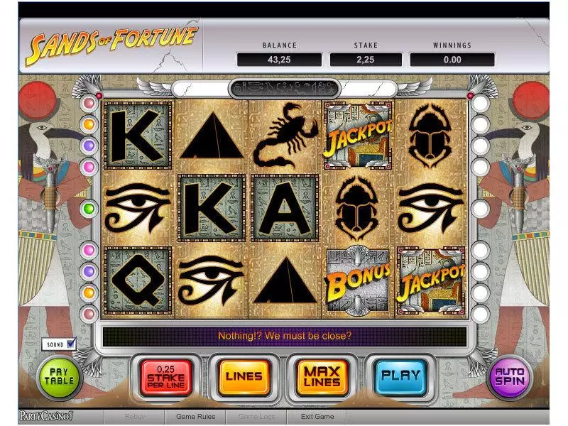 Sands of Fortune Slots made by bwin.party - Main Screen Reels