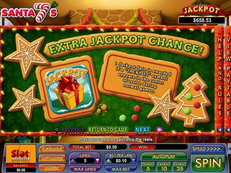 Santa 7's Slots made by NuWorks - Info and Rules