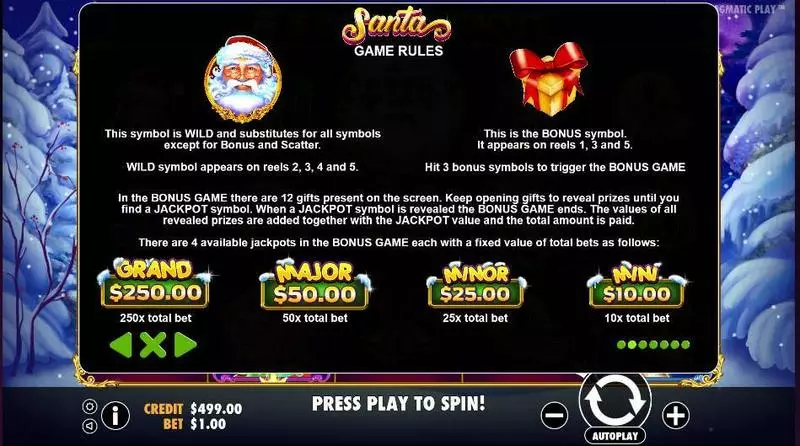 Santa Slots made by Pragmatic Play - Bonus 1