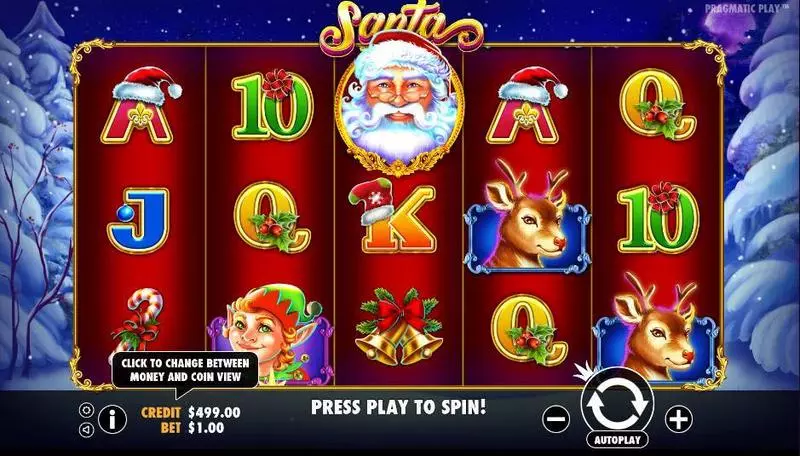 Santa Slots made by Pragmatic Play - Main Screen Reels