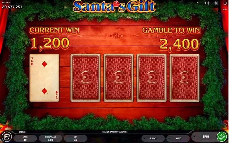 Santa's Gift Slots made by Endorphina - Gamble Winnings